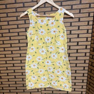 Old Navy Vintage Yellow Floral Cotton‎ Dress Size 1